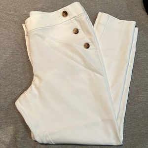 Loft Curvy Skinny Pant white size 12